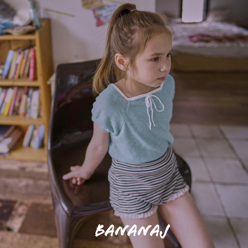 bananaj / ribbon square tee【for kids & jr.】