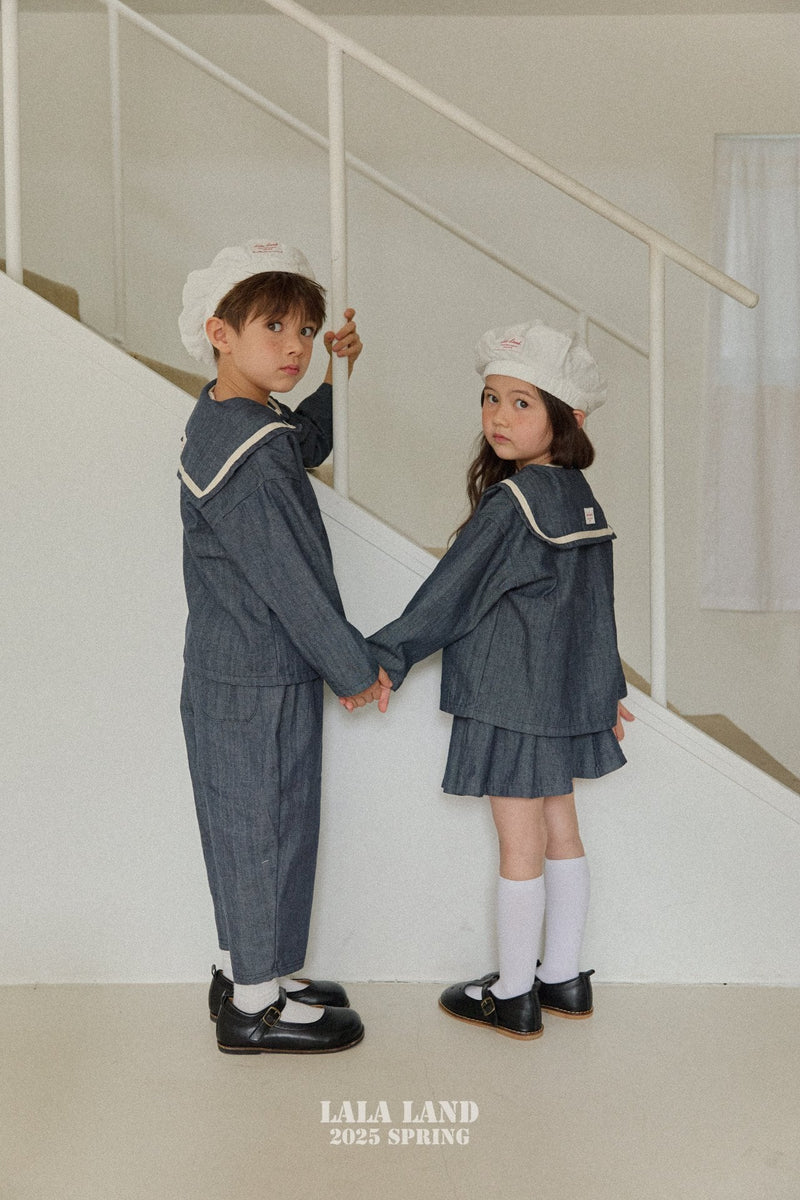 lalaland / sailor denim shirt【for kids】