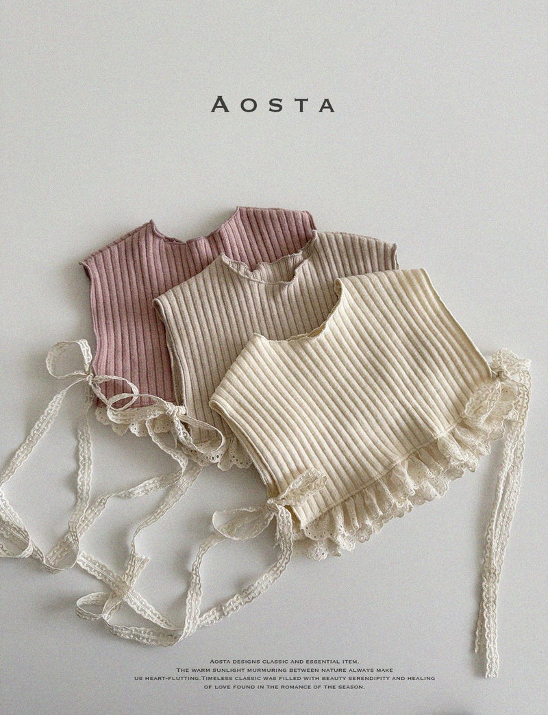 aosta / camellia frills vest