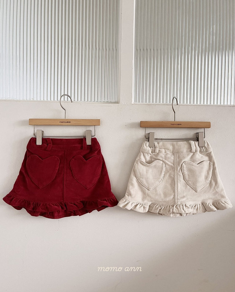 momo ann /  heart skirt 【for kids &Jr.】