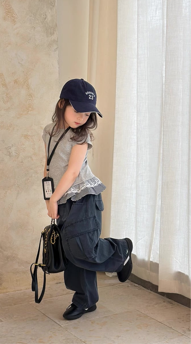 wide cargo  pants【for kids,Jr.& mom】