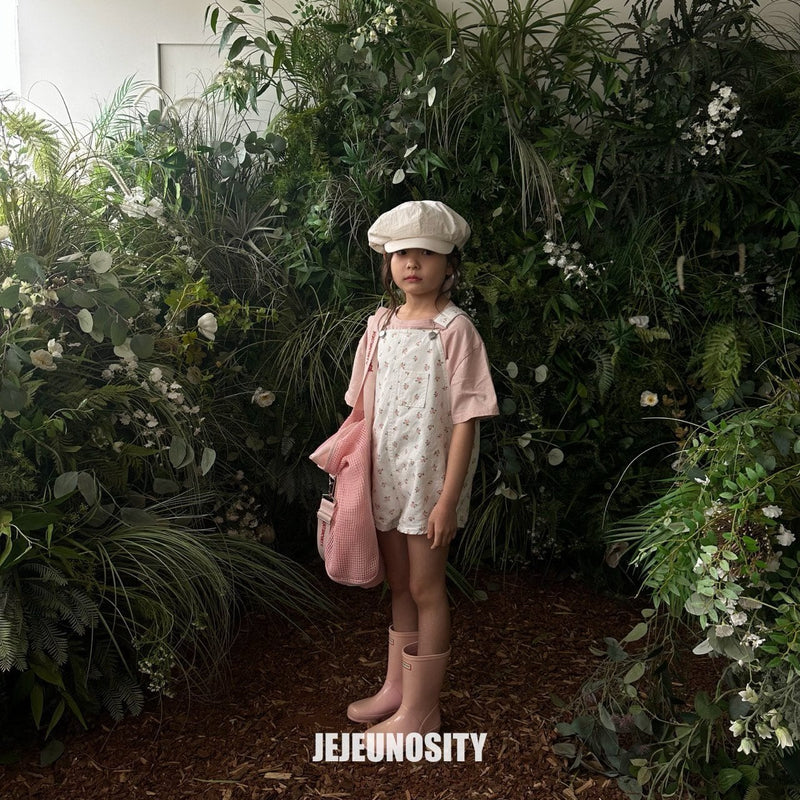 jejeunosity / cotton berry short overall【for kids & jr.】