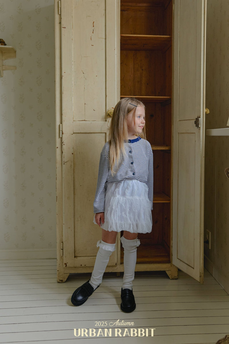 urban rabbit / loose stripe cardigan【for kids & Jr.】