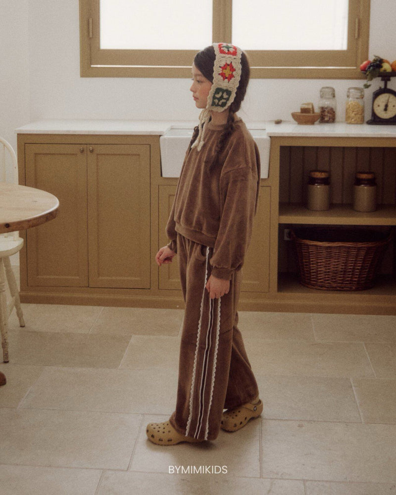by mimi  / two way veloa pants【for kids , jr】
