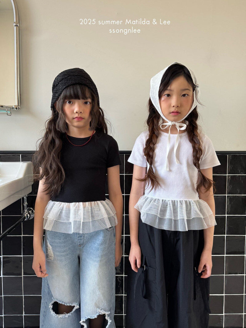 matilda & lee / flow crop tee【for kids&Jr.】
