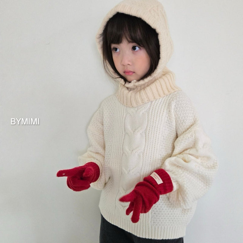 by mimi  / balloon knit tee【for kids , jr】