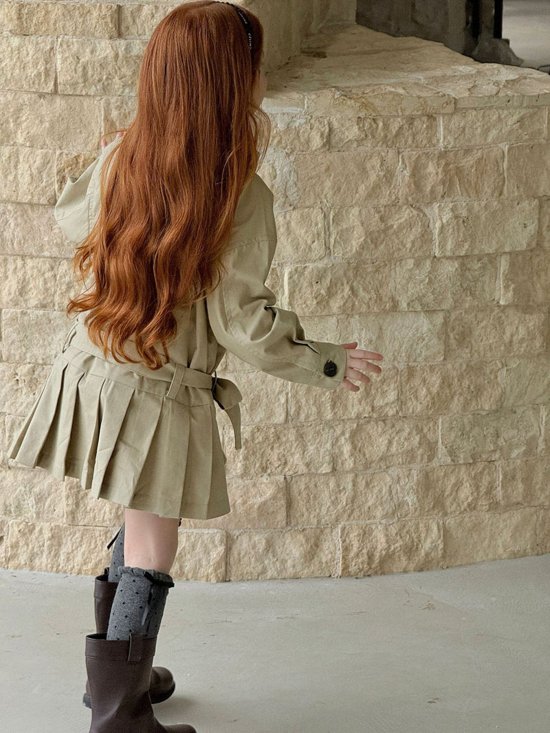 otaly /  pleats trench coat【for kids , jr】(no.5688)