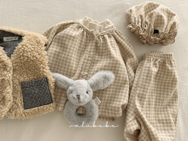 valubebe / pichi check shirt【for baby, kids 】