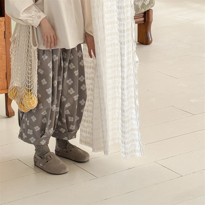 flower cocoon pants【for kids 】