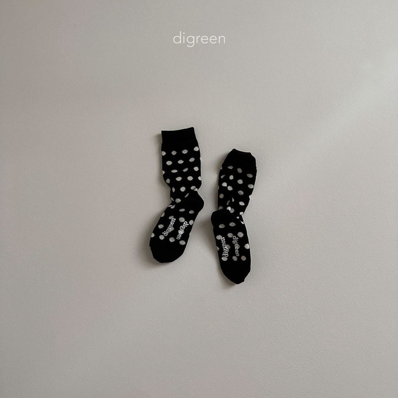 digreen / together black socks