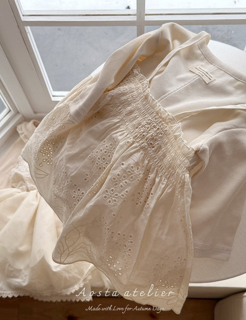aosta /  lace leaf dress【for baby&kids】