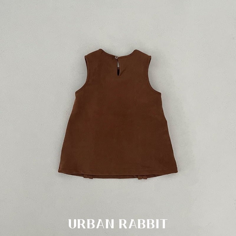 urban rabbit / suède frill one-piece【for kids & Jr.】