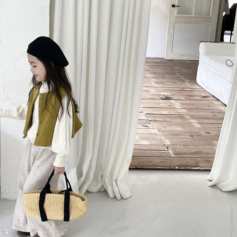 loose fit vest【for kids , jr】