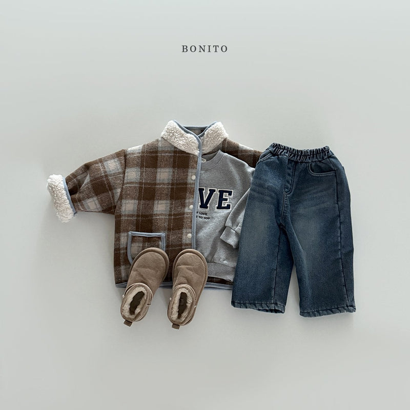 bonito / check rabba dumble jacket 【for kids&Jr.】