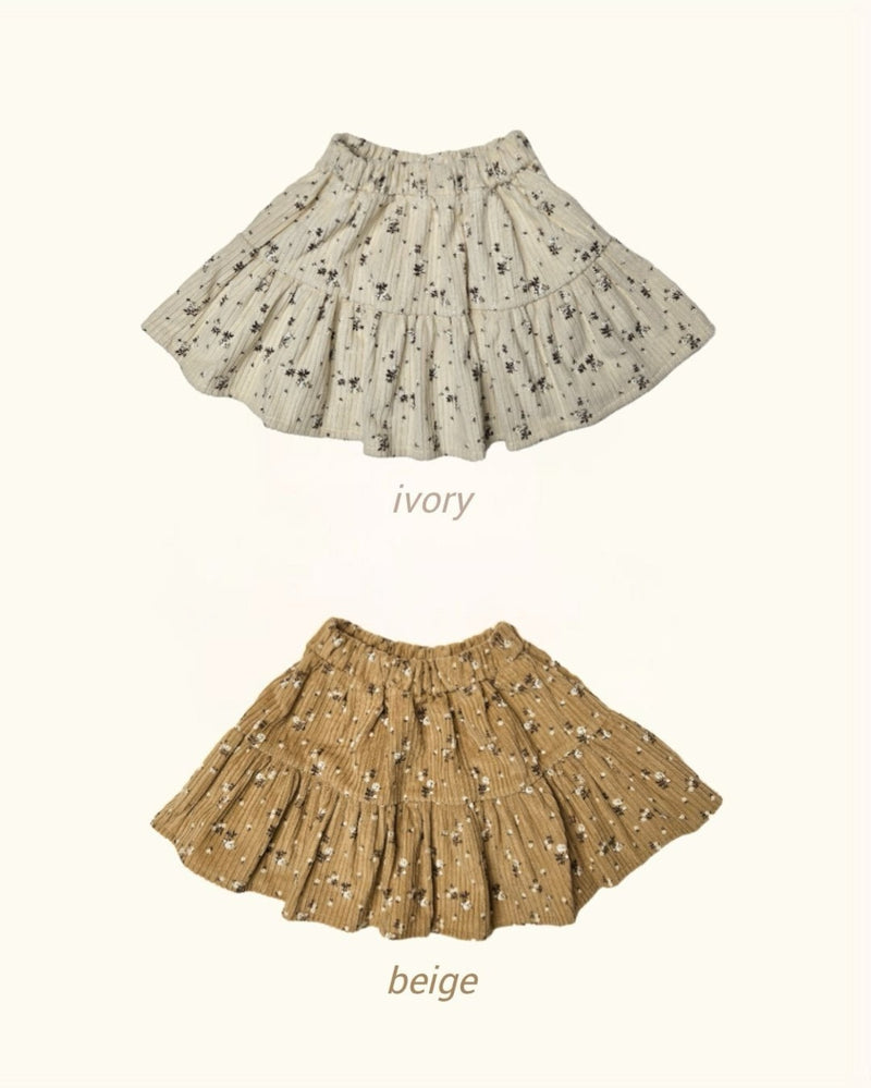 by mimi  / corduroy  skirt【for kids , jr】