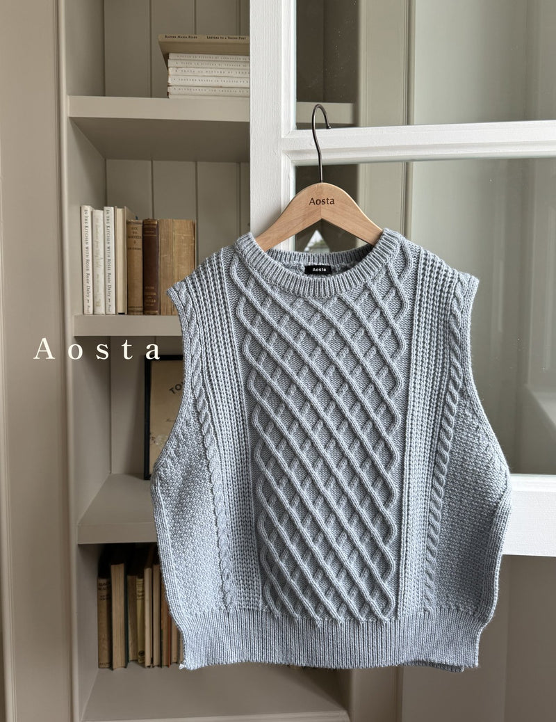 aosta / knit vest【for mom】