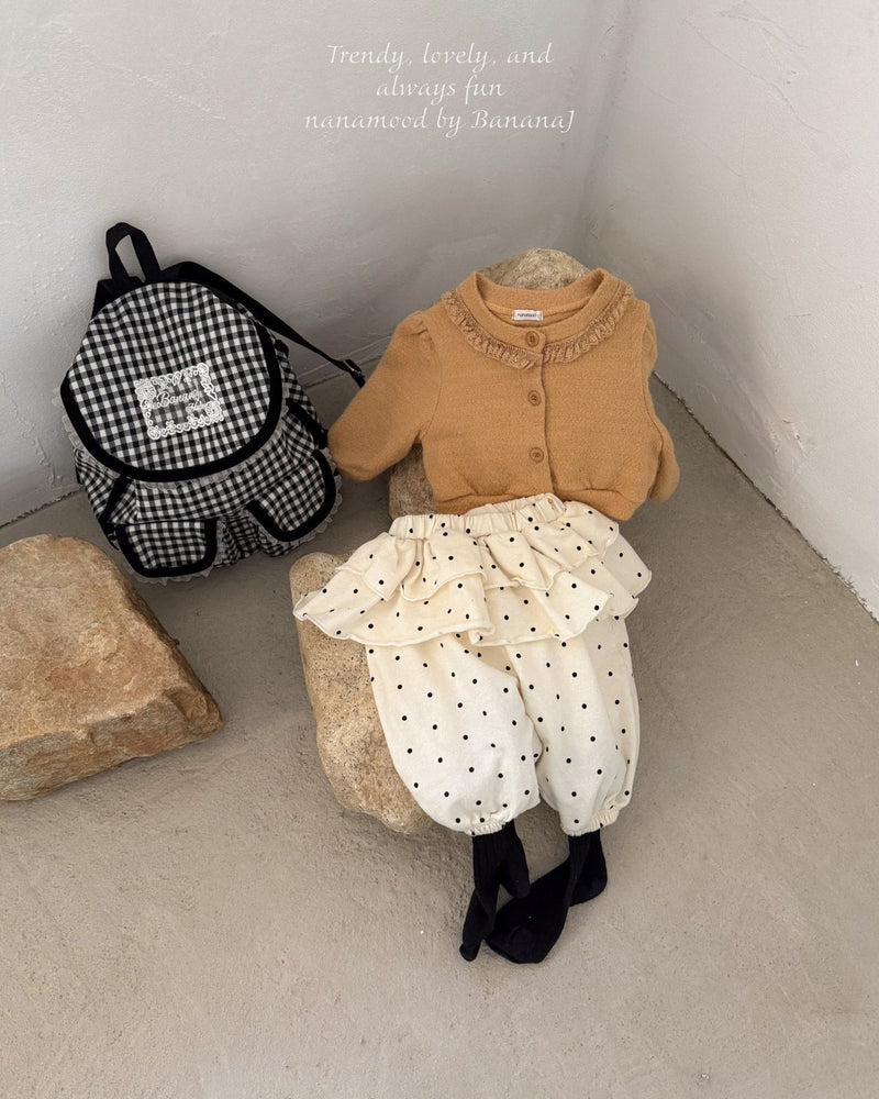 nanamood by banana.j / bebe leaf dot pants【for baby】
