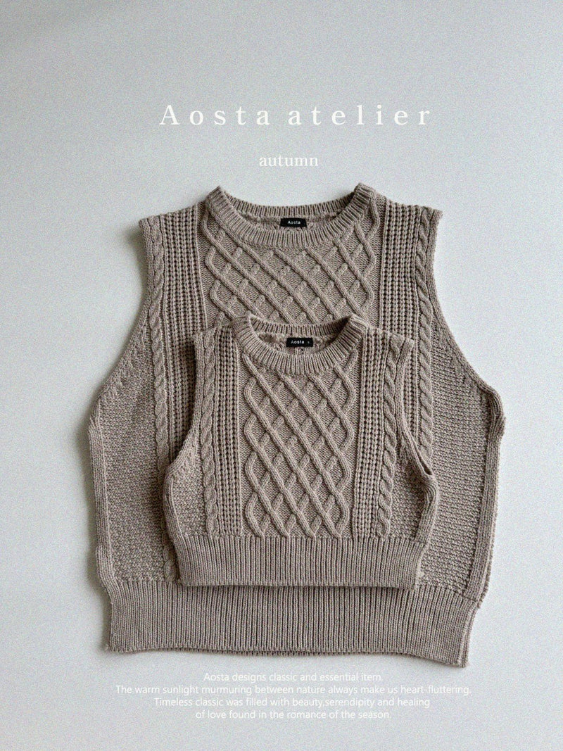 aosta / knit vest【for mom】