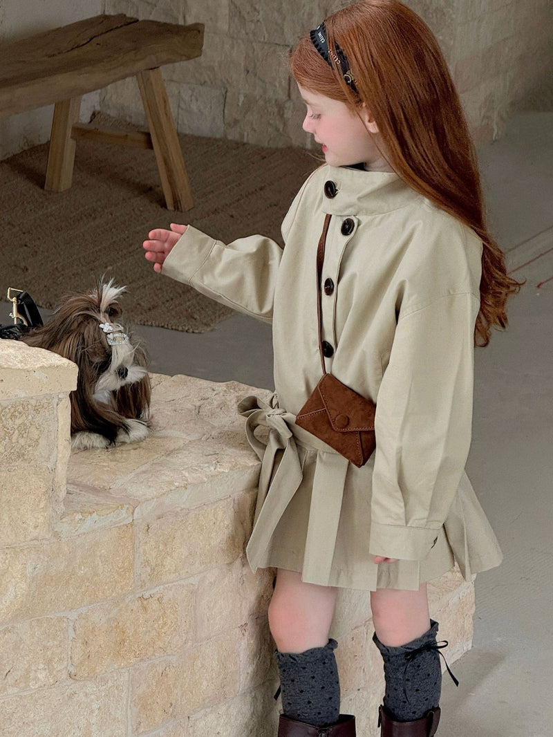 otaly /  pleats trench coat【for kids , jr】(no.5688)