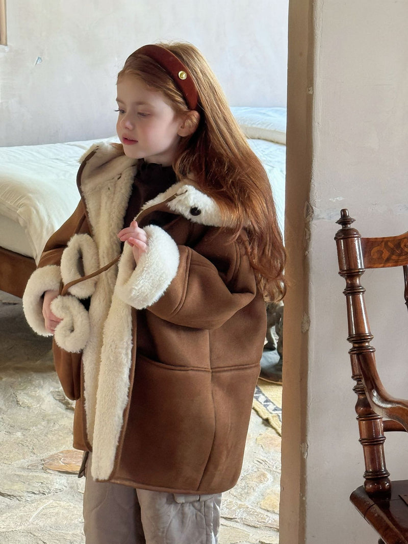 otaly / mouton coat gloves set【for kids , jr】