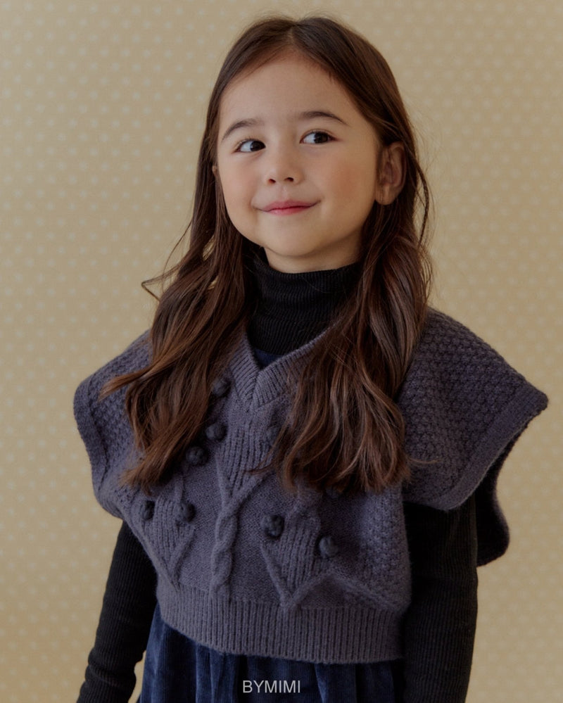 by mimi  / mizzu knit vest【for kids , jr】