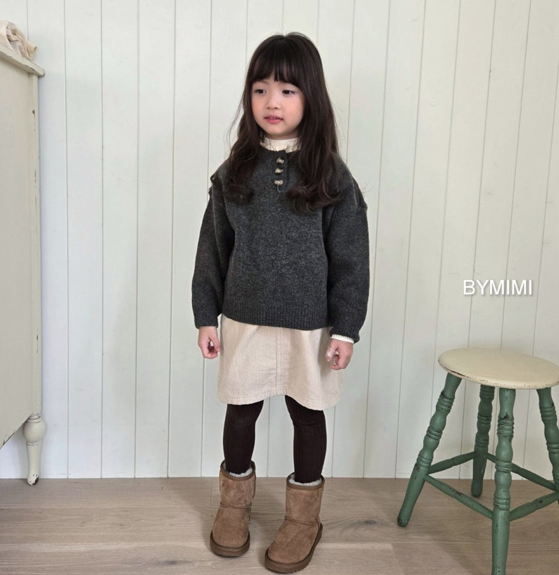 by mimi  / baguette knit tee【for kids , jr】