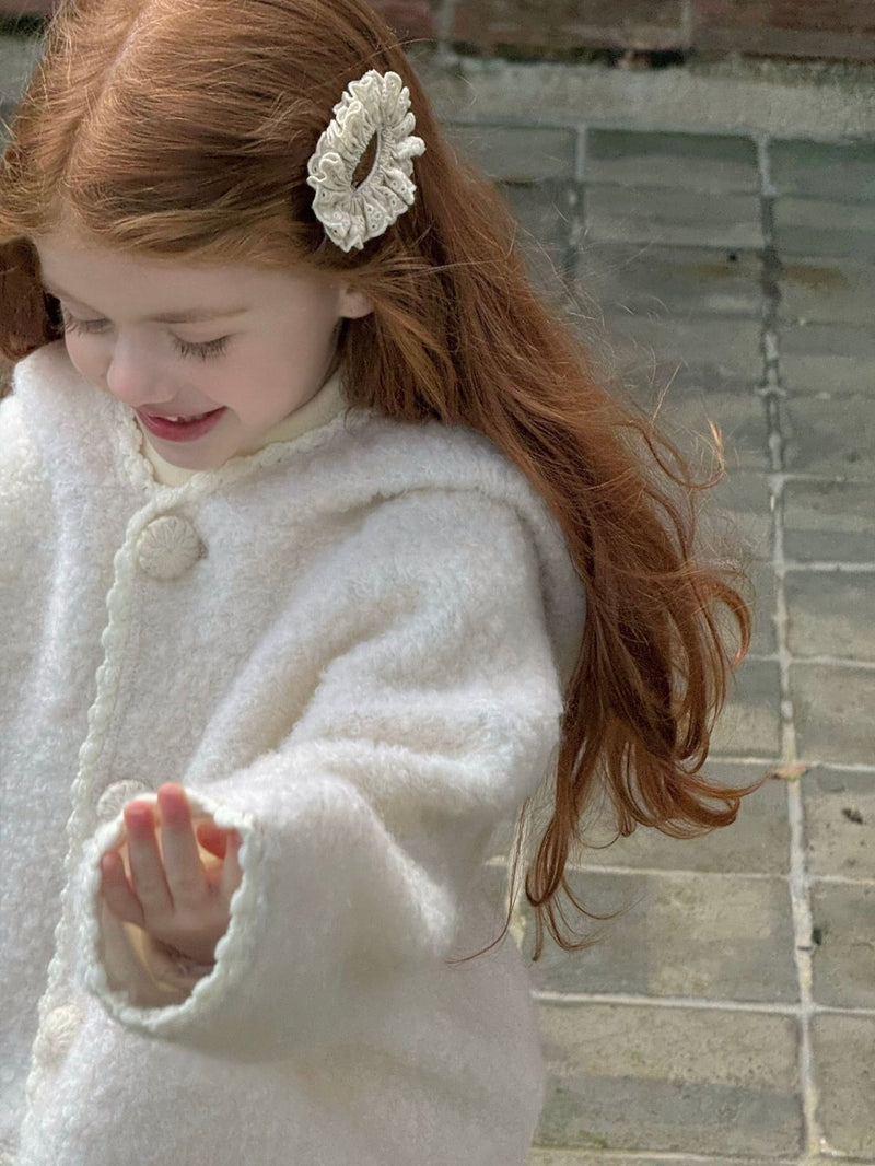 otaly / 70 wool hook flower coat【for kids , jr】