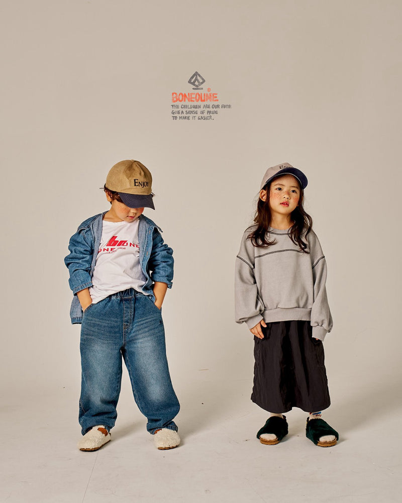 boneoune / side denim pants【for kids, Jr. 】