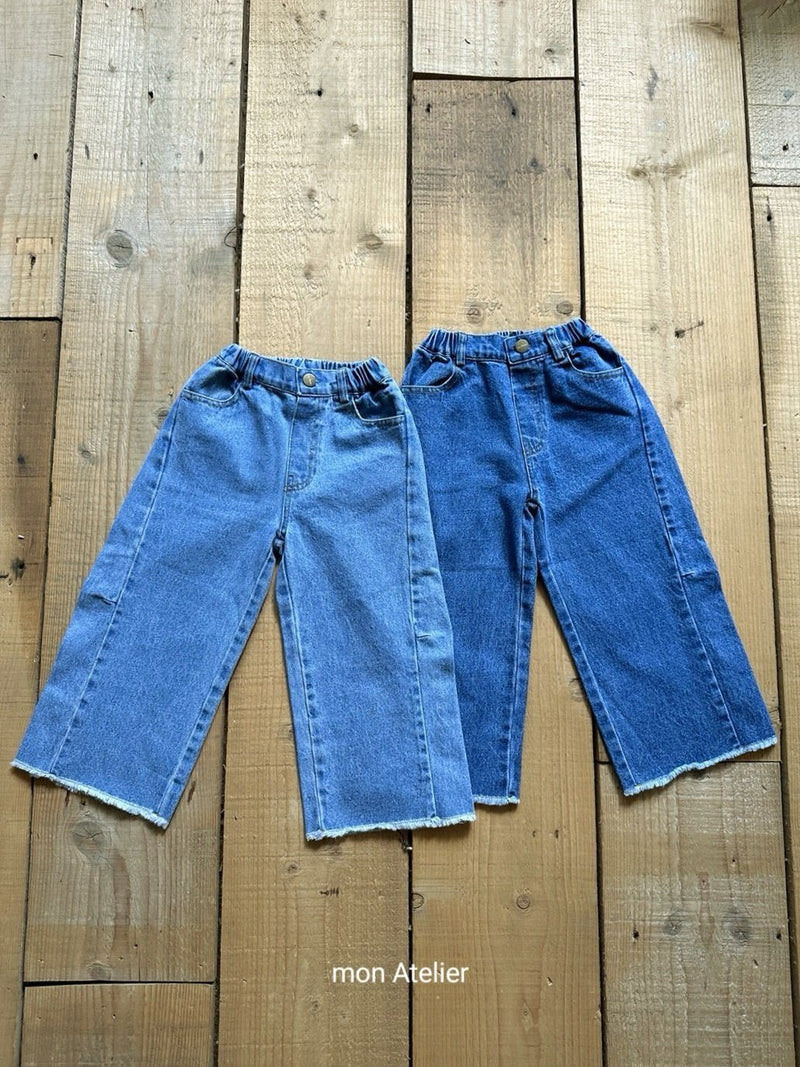 mon atelier / cutting denim pants