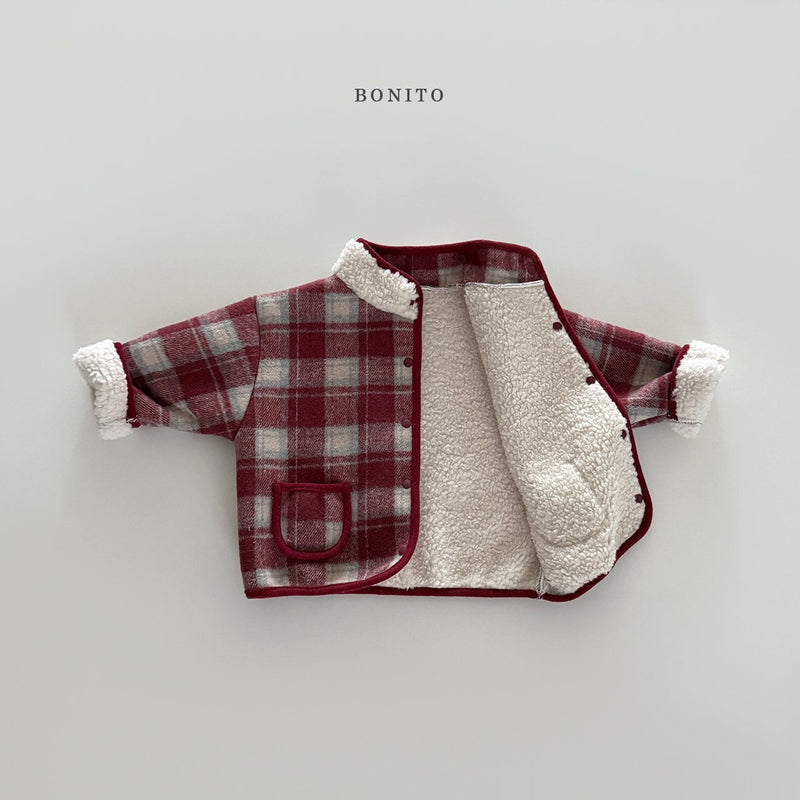 bonito / check rabba dumble jacket 【for kids&Jr.】