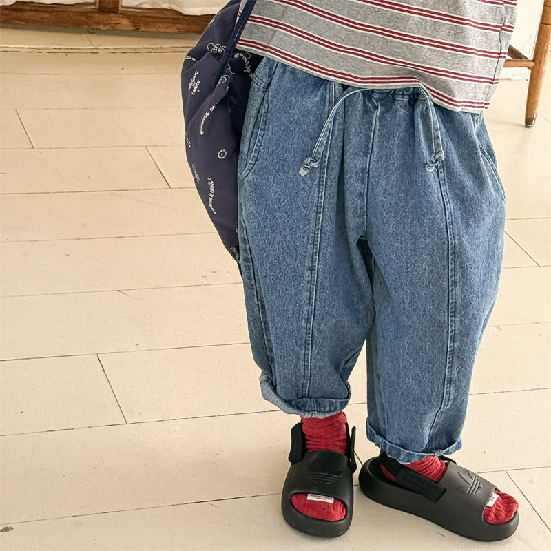 denim cocoon pants【for kids 】