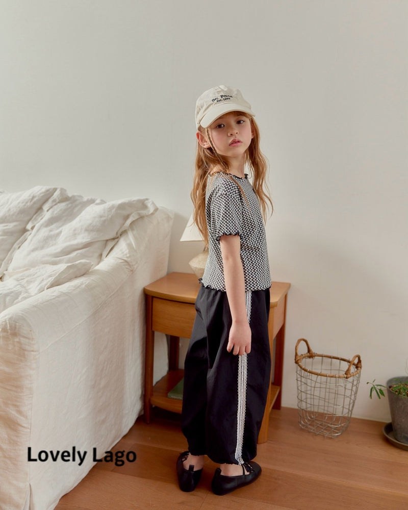 lago / pin tuck string pants【for kids, jr &mom】