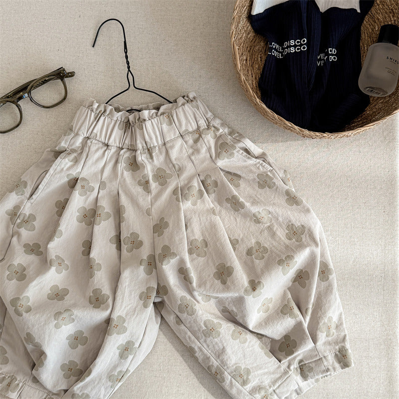 flower cocoon pants【for kids 】