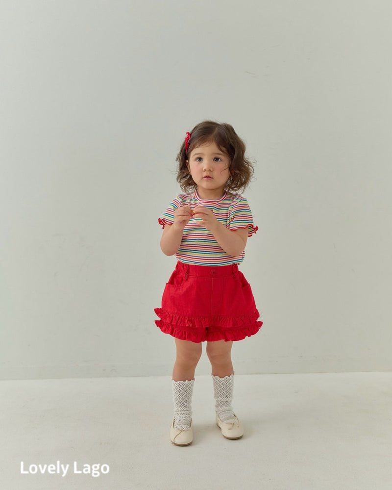 lago / heart rainbow t【for kids&Jr.】