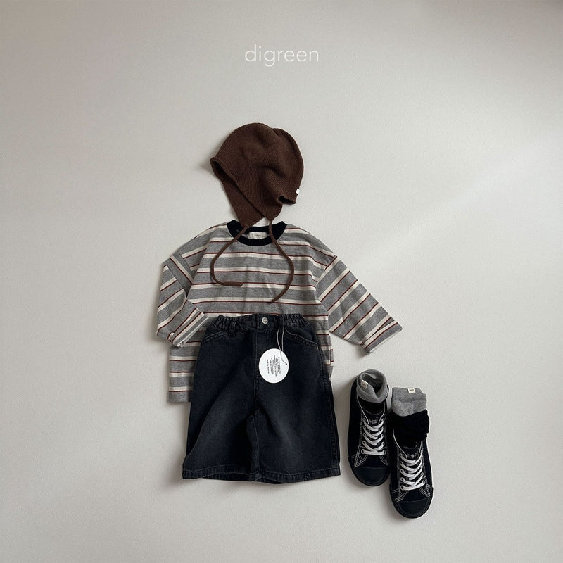 digreen /multi stripe tee