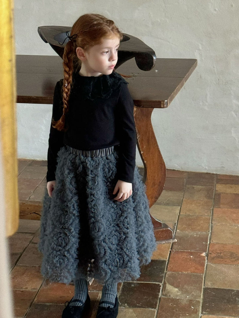 otaly / flower frill skirt【for kids , jr】