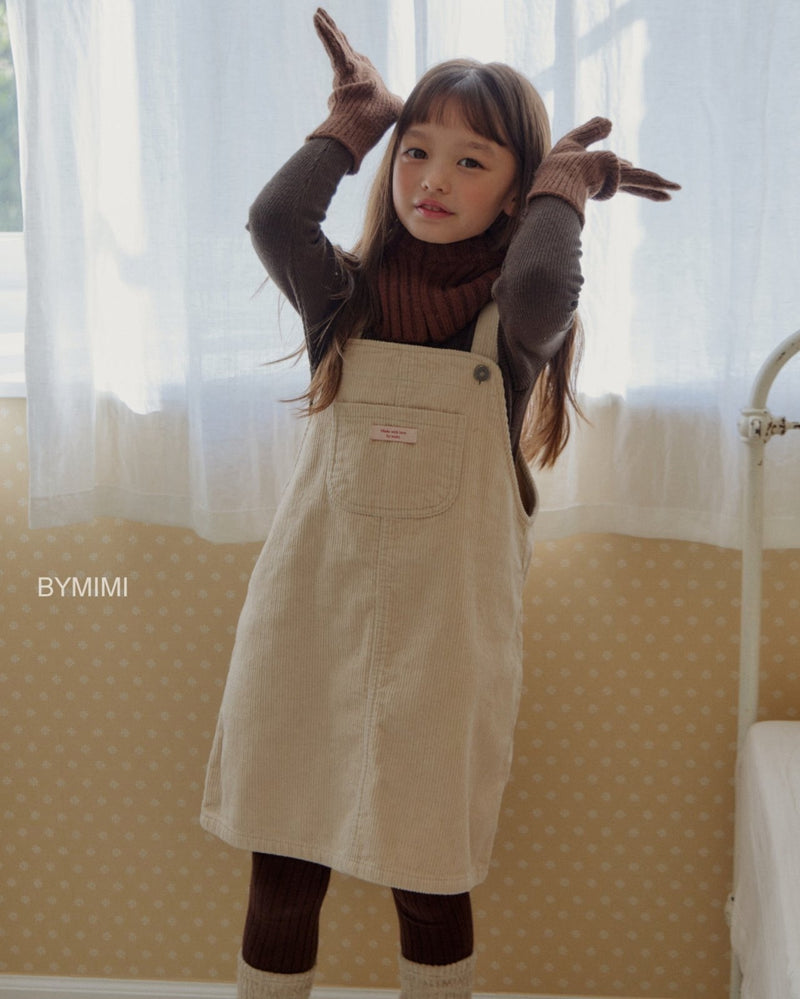 by mimi  / coco corduroy onepiece【for kids , jr】