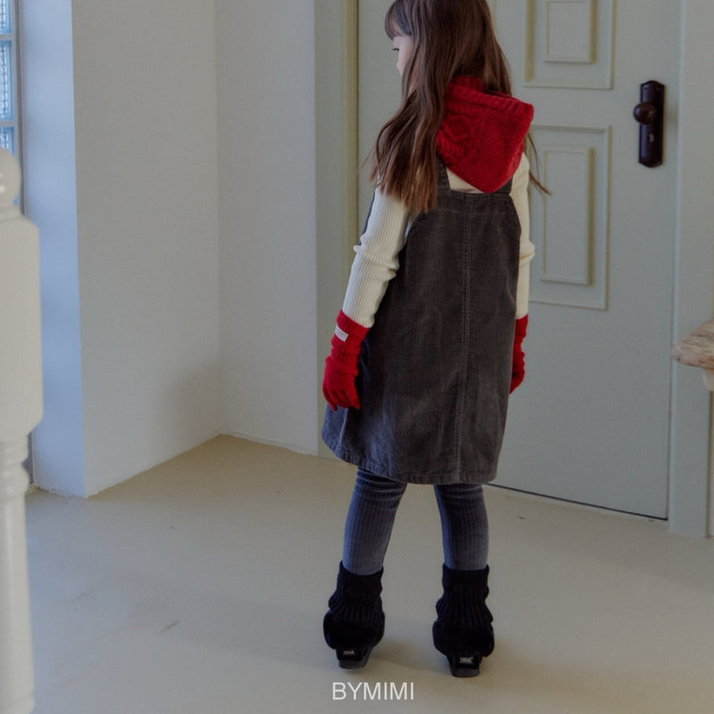 by mimi  / coco corduroy onepiece【for kids , jr】