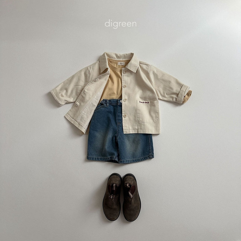 digreen / bermuda denim pants