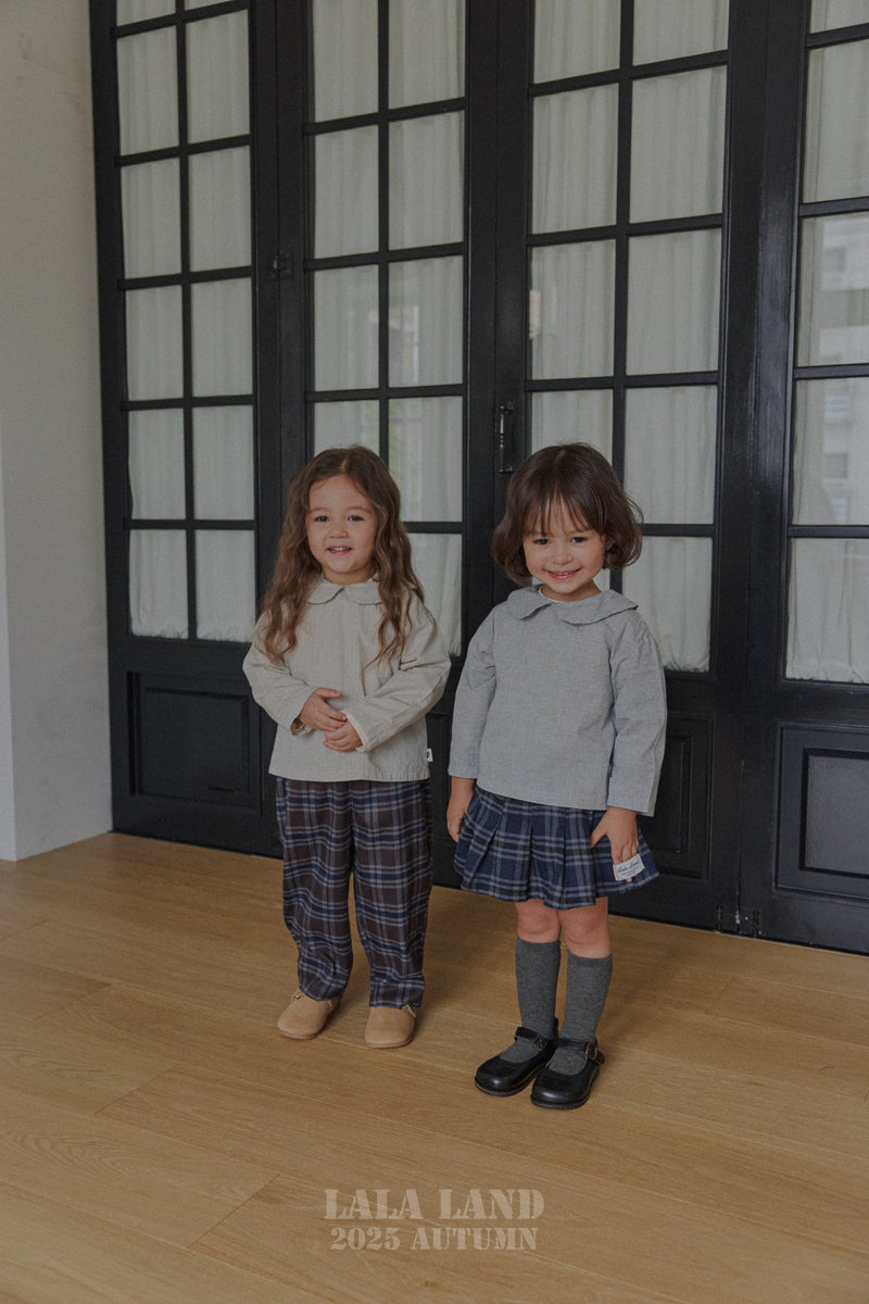 lalaland / lala check skirt【for kids】