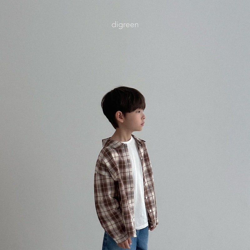digreen / plaid shirt【for kids】