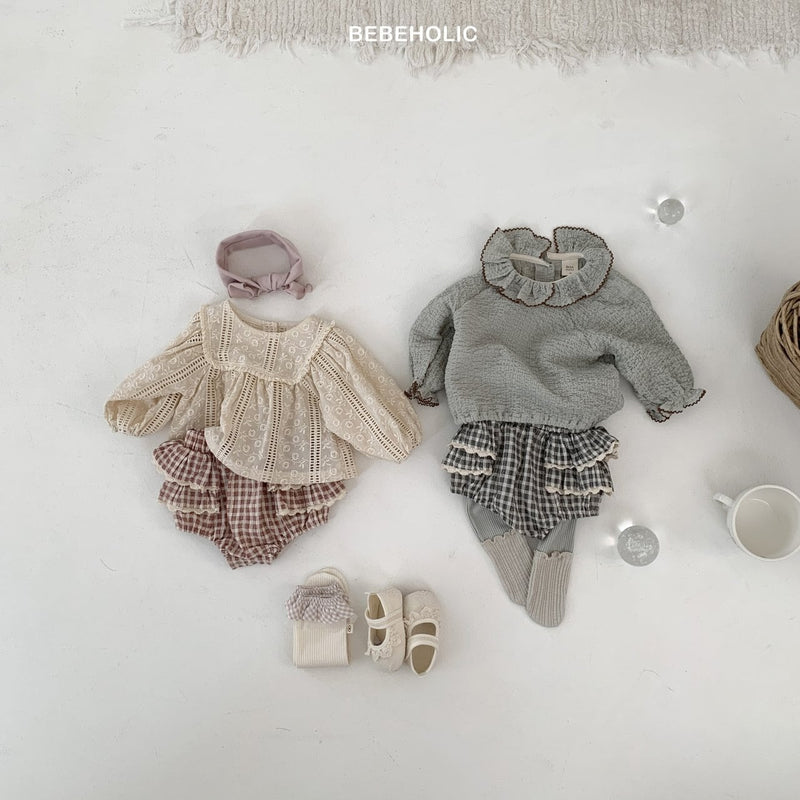 bebe holic / rumi check bloomer【for baby 】