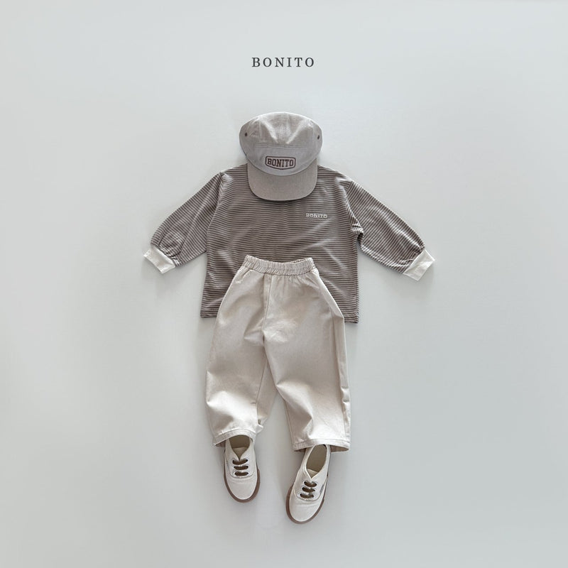 bonito / stripe rib t【for kids&Jr.】