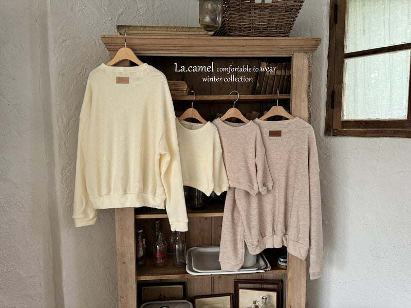 la camel  / adult knit tee【for adult】