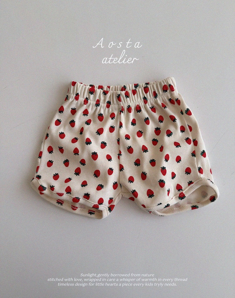 aosta / rib short pants【for baby &kids】