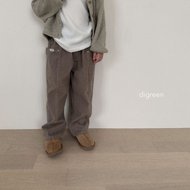 digreen / rivet pants