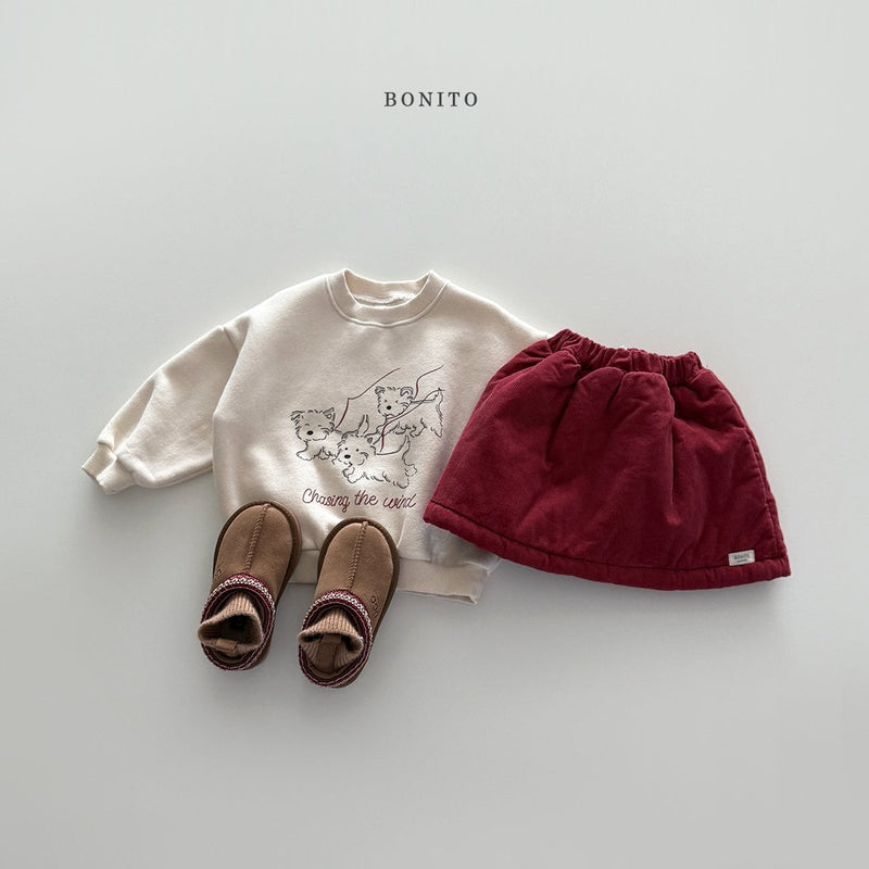 bonito / corduroy bonding skirt【for kids&Jr.】