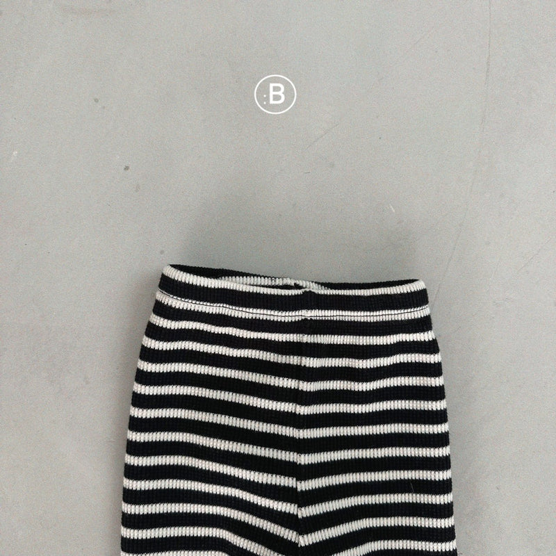 bellabambina / stripe 5bu leggings 【for bebe & kids】