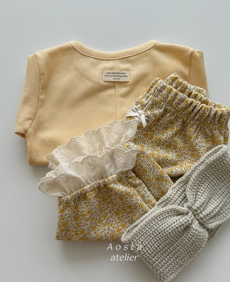 aosta /  every rib tee【for baby&kids】