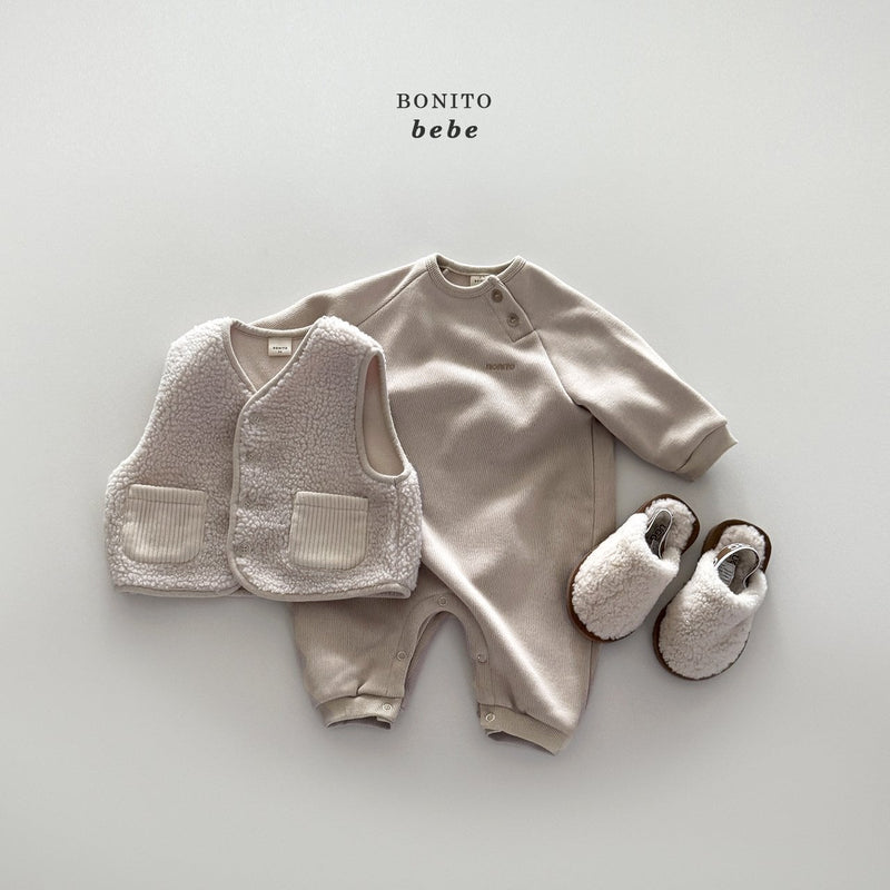 bonito /  knit raglan suit【for baby】